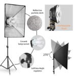 Photo Studio Lighting Kit Softbox 50x70CM Photographic Equipment Base