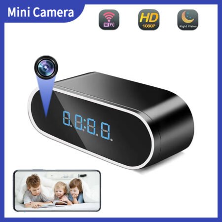 Full HD 1080P Wireless Wifi Control IR Night Vision Mini Camera Clock Home Surveillance Monitor
