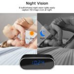 Full HD 1080P Wireless Wifi Control IR Night Vision Mini Camera Clock Home Surveillance Monitor