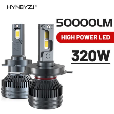 HYNBYZJ 50000LM H7 H4 H11 H8 H9 HB4 HB3 9005 9006 9012 LED Headlights 320W 6000K