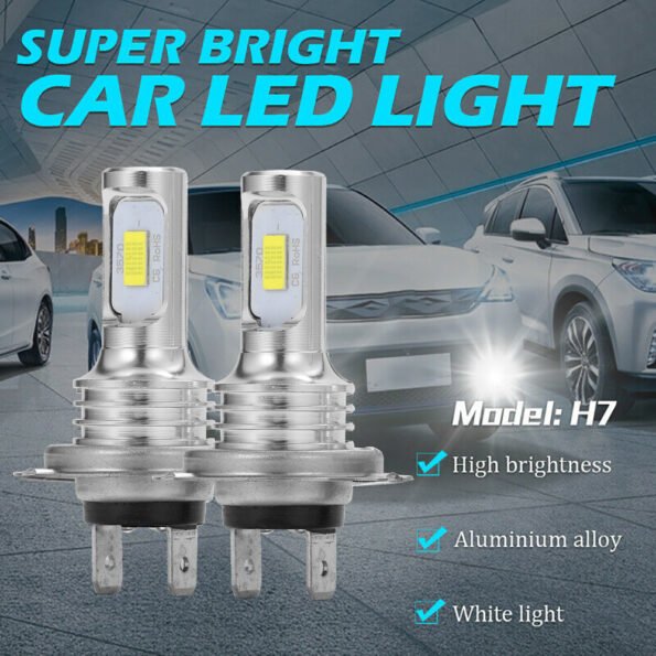 LED Car Headlight H7 H4 H11 H1 H8 H9 HB4 HB3 9005 9006 881 H27 80W 12000LM