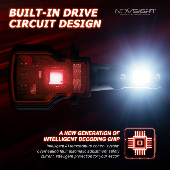 NOVSIGHT Led Car Headlight H1 H3 H4 H7 H11 H8 H9 H13 9005 9006 9007 9003 72W 10000LM 6000K