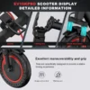 Electric Scooter Foldable Scooter, App Control, 500W Motor, 410WH Battery, Max Speed 25