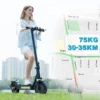 Electric Scooter Foldable Scooter, App Control, 500W Motor, 410WH Battery, Max Speed 25
